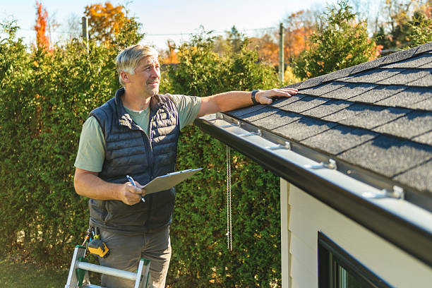 Professional Roofing technician working in Preemption, IL